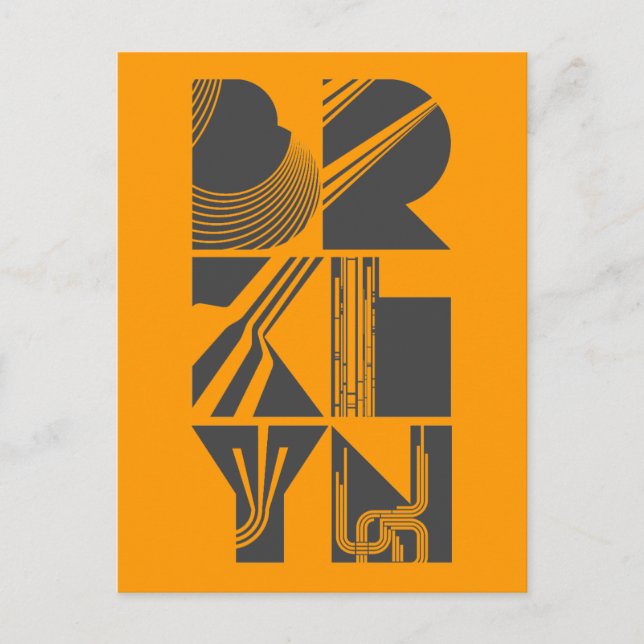 Brooklyn Linjer Vykort (Framsida)