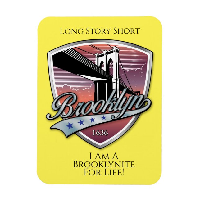 Brooklyn Logotyp Design Magnet (Vertikal)