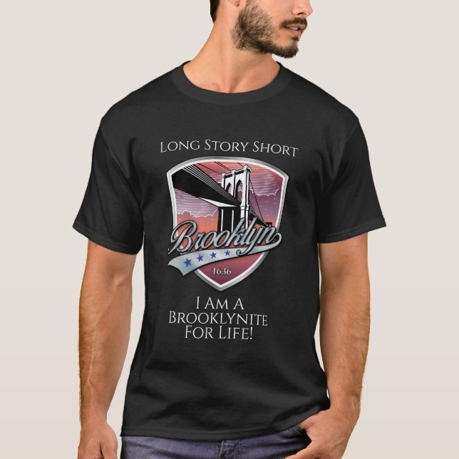 Brooklyn Logotyp Design T Shirt (Framsida)