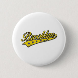 Brooklyn Logotyp Guld Embossed Knapp