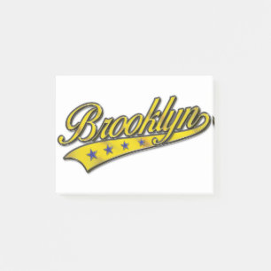 Brooklyn Logotyp Guld Embossed Post-it Block