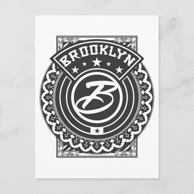 Brooklyn Logotyp Vykort (Framsida)