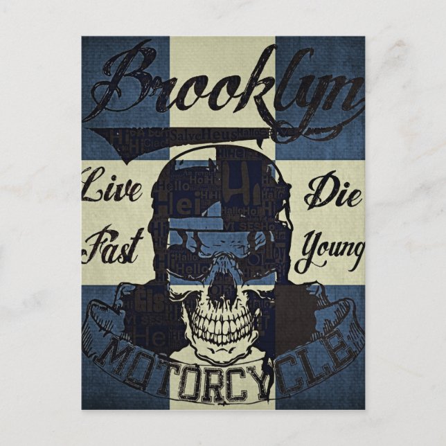 Brooklyn Motorcycle Klubb Vykort (Framsida)