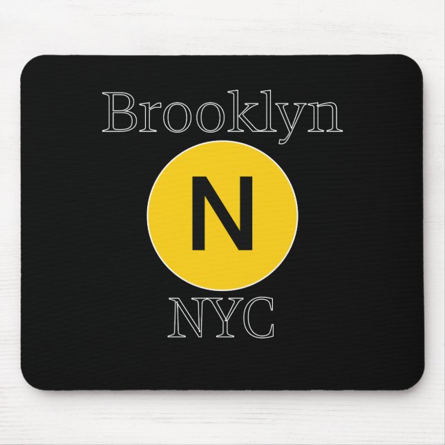 Brooklyn N Tåg Musmatta (Framsidan)