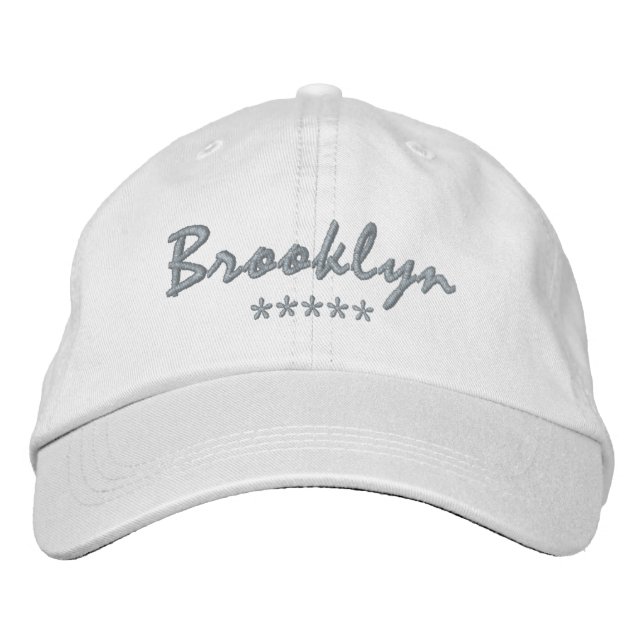 Brooklyn Namn Broderad Keps (Framsida)