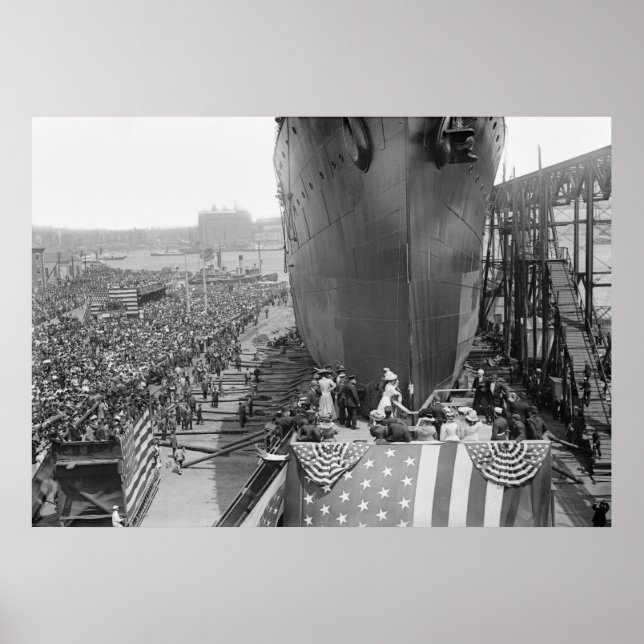 Brooklyn Navy Yard, 1908 Poster (Framsidan)