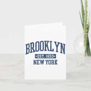 Brooklyn New York All Vintage Sports Design Kort