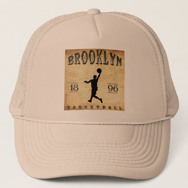 Brooklyn New York basket 1896 Truckerkeps (Framsida)