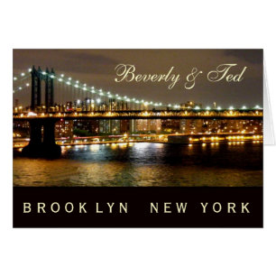 Brooklyn New York bröllopdesign Hälsningskort