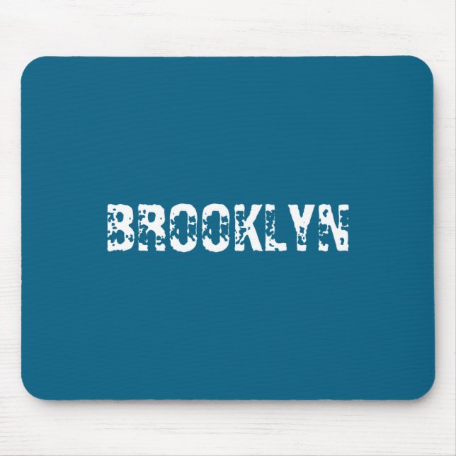 Brooklyn New York City Nyc White Text Nostalgic  Musmatta (Framsidan)