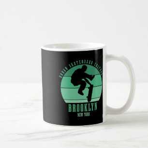 Brooklyn New York City Skateboardåkare Urn Skatebo Kaffemugg