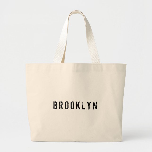 Brooklyn New York City Tote Bag Jumbo Tygkasse (Framsidan)
