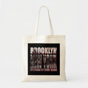 Brooklyn New York där min historia börjar Tygkasse