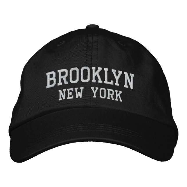 Brooklyn New York Embroidery Broderad Keps (Framsida)