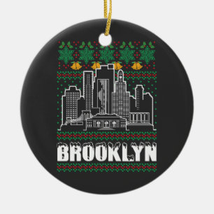 Brooklyn New York God jul Julgransprydnad Keramik