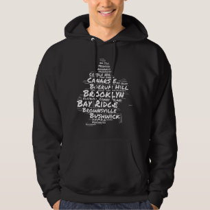 Brooklyn New York-grannländerna Ord Cloud Brookly Hoodie