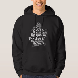 Brooklyn New York-grannländerna Ord Cloud Brookly Hoodie