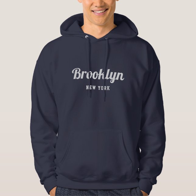 Brooklyn New York  Hoodie (Framsida)