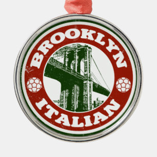 Brooklyn New York Italians Julgransprydnad Metall