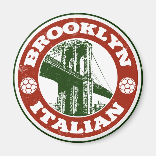Brooklyn New York Italians Magnet (Framsidan)