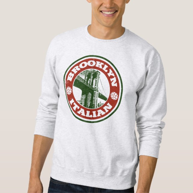 Brooklyn New York Italians Sweatshirt (Framsida)
