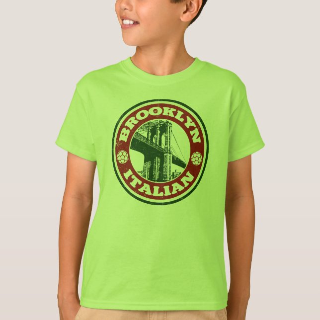 Brooklyn New York Italians T-shirt (Framsida)