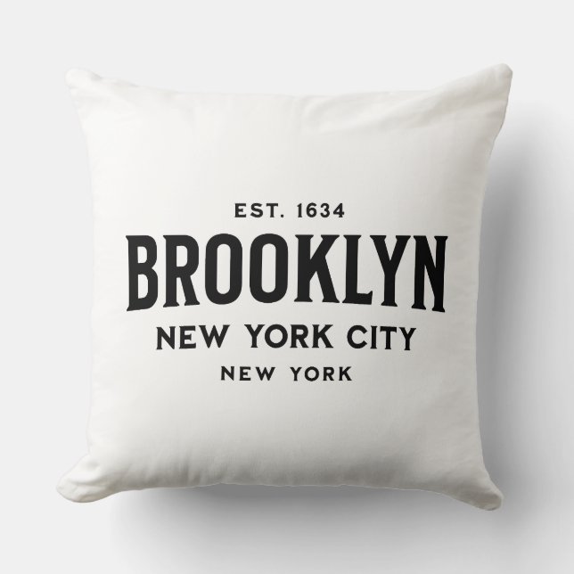 Brooklyn New York Kudde (Framsida)
