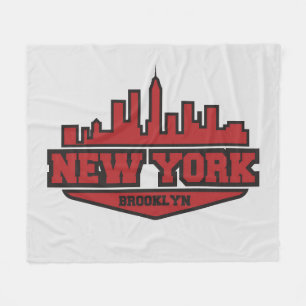 Brooklyn New York kvarterstil skrivar Fleecefilt