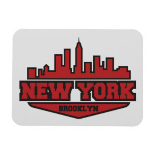 Brooklyn New York kvarterstil skrivar Magnet