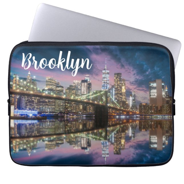 Brooklyn New York Laptop sleeve (Framsidan)