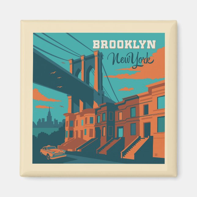 Brooklyn New York Magnet (Framsidan)