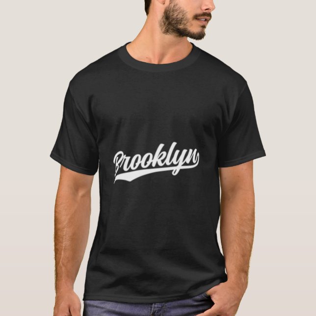 Brooklyn New York Ny 1970S Dark T Shirt (Framsida)