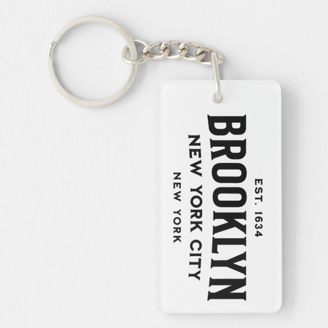 Brooklyn New York Nyckelring (Framsidan)