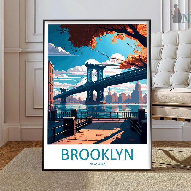 Brooklyn New York Resemålning Väggkonst Brooklyn (Skapare uppladdad)