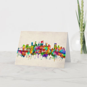Brooklyn New York Skyline Helgkort