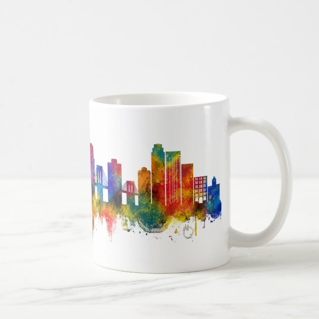 Brooklyn New York Skyline Kaffemugg (Höger)