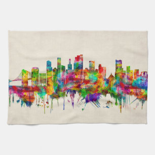Brooklyn New York Skyline Kökshandduk