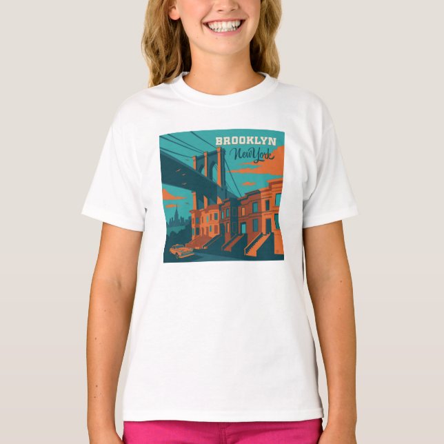 Brooklyn New York T Shirt (Framsida)