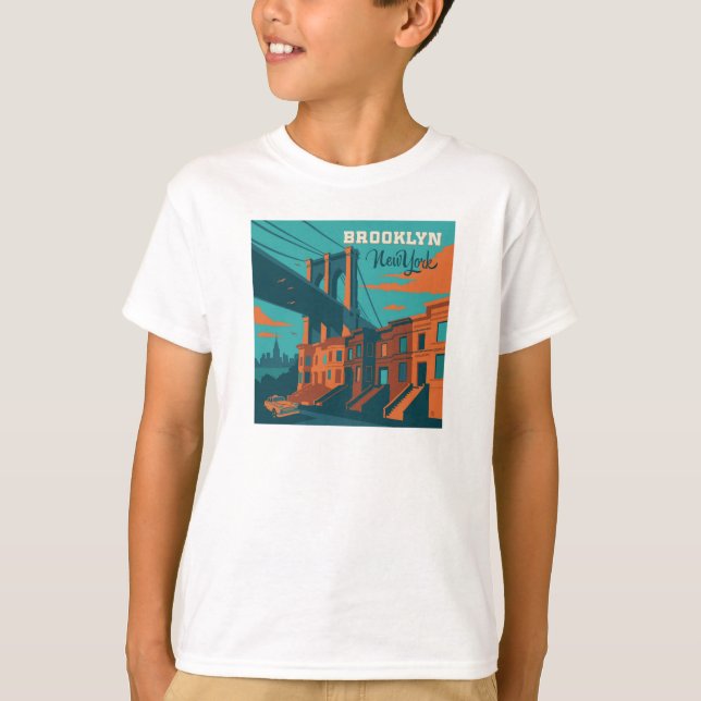 Brooklyn New York T Shirt (Framsida)