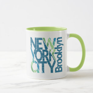 Brooklyn New York typografi Mugg