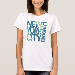 Brooklyn New York Typography Tee Shirt