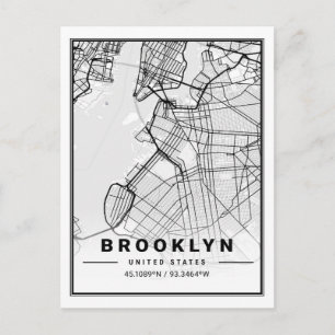 Brooklyn New York US United Stater Travel City Kar Vykort