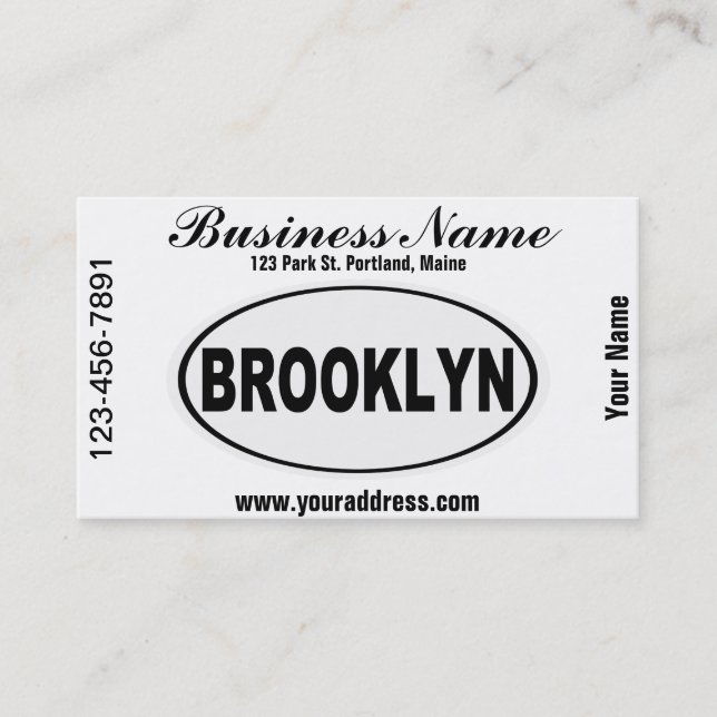 Brooklyn New York Visitkort (Framsida)