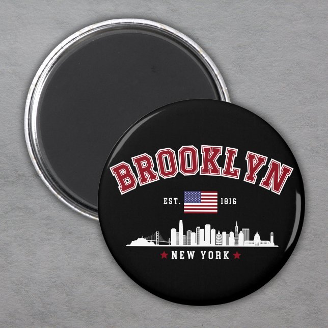 Brooklyn Ney York Est 1816 Magnet (Skapare uppladdad)