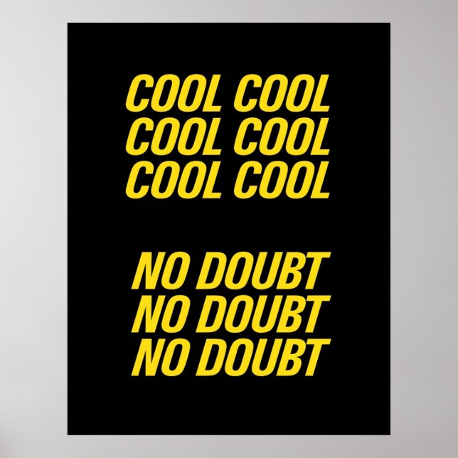Brooklyn Nine Nine Coola coola Poster (Framsidan)