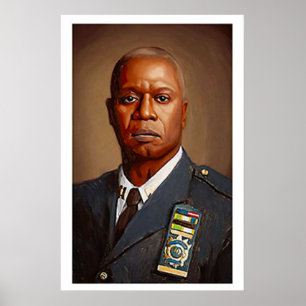 Brooklyn Nine Raymond Holt Porträtt Skriv ut F Poster