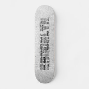 Brooklyn NY New York Ord Art Mini Skateboard Bräda 18,5 Cm
