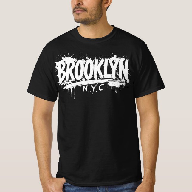 Brooklyn NYC Basic T-Shirt (Framsida)