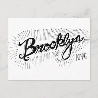 Brooklyn NYC Hand plockade-skript Vykort