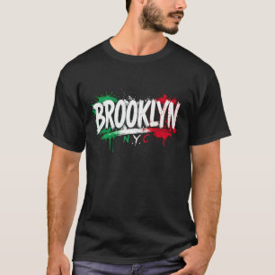 Brooklyn NYC Italienska Basic T-Shirt